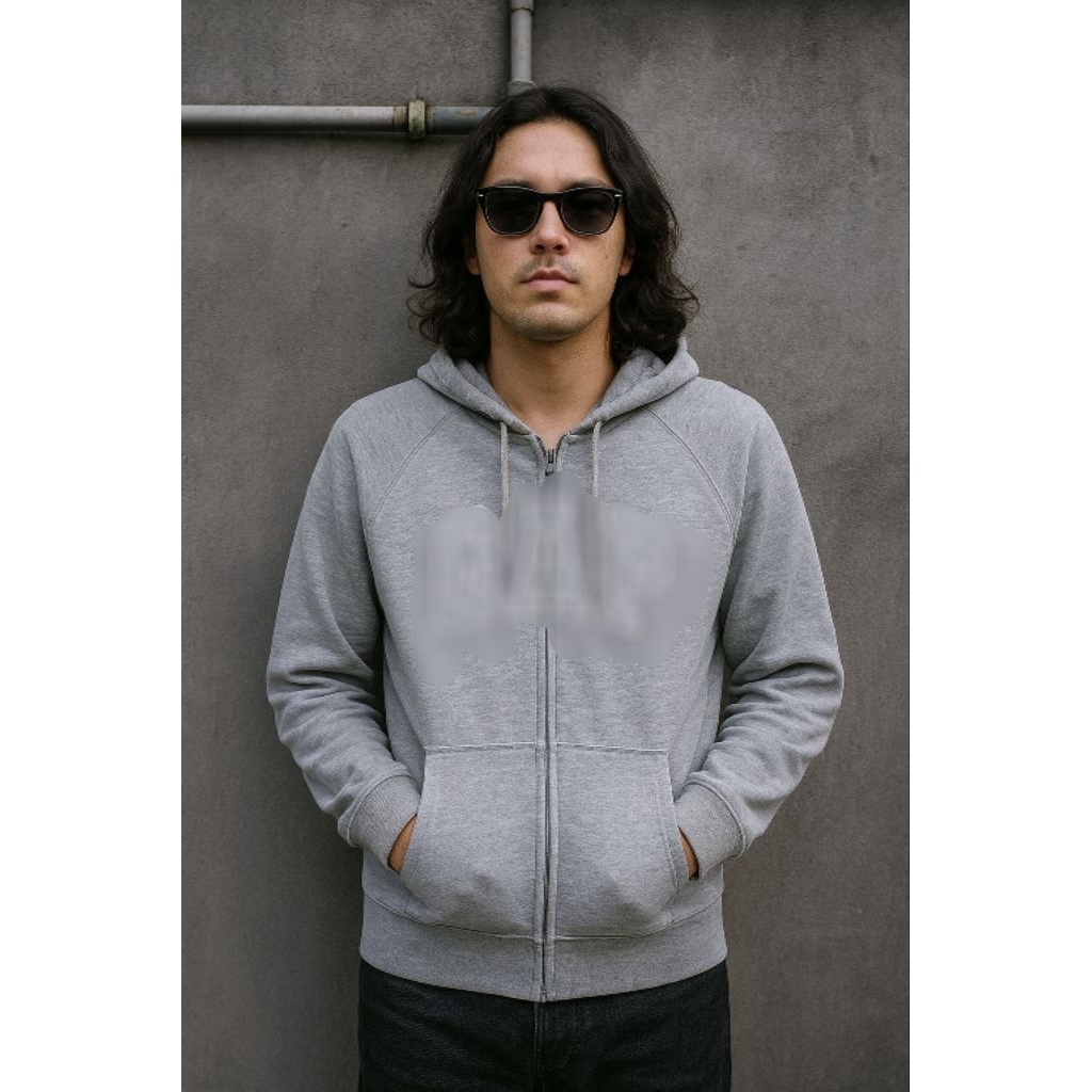 (ไซส์เล็ก) เสื้อฮู้ดมีซิป G*P 0R1 ไซส์ S fit M (P61 x L50)