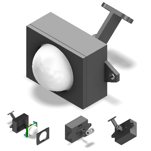 PIR Sensor Case HC-SR501 กล่องเซ็นเซอร์ตรวจจับความเคลื่อนไหว PIR Sensor Housing