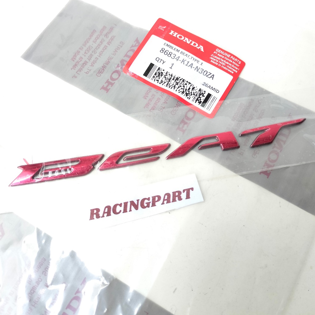MERAH Red Beat Emblem New Beat Esp Led / Red Beat Sticker Emblem - Beat Esp Led
