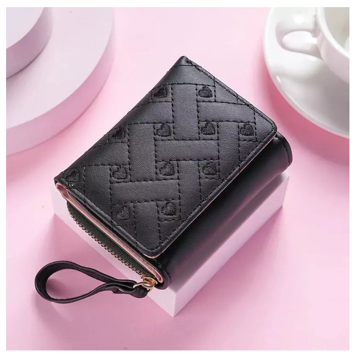 ผู้หญิง Mini Aurora Short Premium Multifunction Korean Icon Small Coin Card Wallet