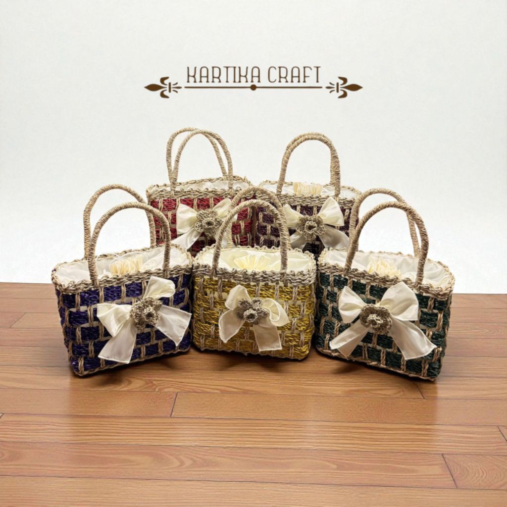 Rara Ribbon Box Bag/ กระเป๋าผ้า Mamamia ขนาดเล็ก