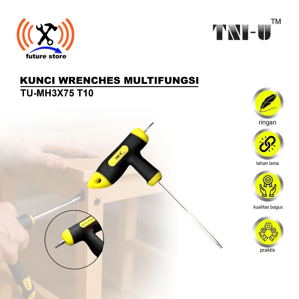 TNI-U TU-MH3X75 T10 ประแจเดิม – Mini CR-V Precision Torx L Key สําหรับบริการอิเล็กทรอนิกส์และประกอบ