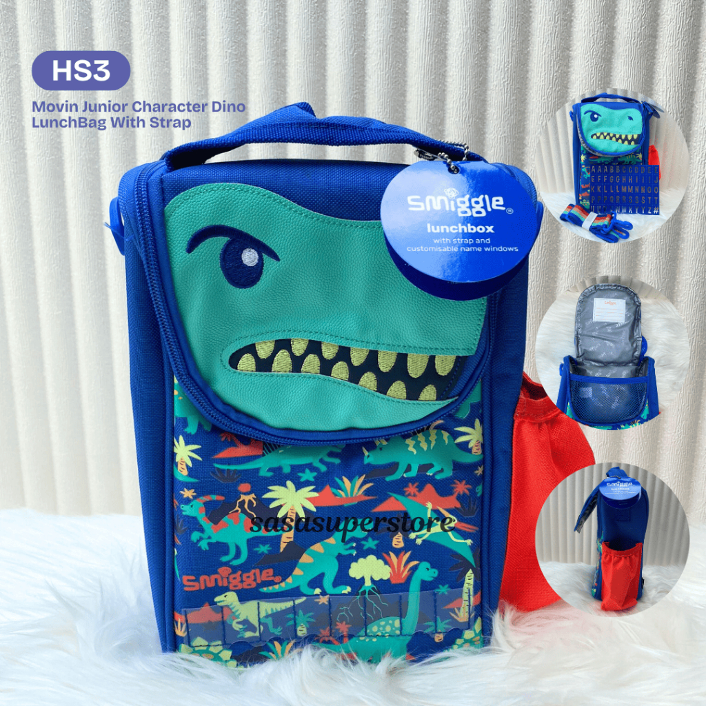 ซาซ่า เบบี๋ | SCHOOL BAG SMIGEL SERIES BOY MOVIN CHARACTER DINO BLUE BACKPACK SCHOOL BAG สําหรับ KIN