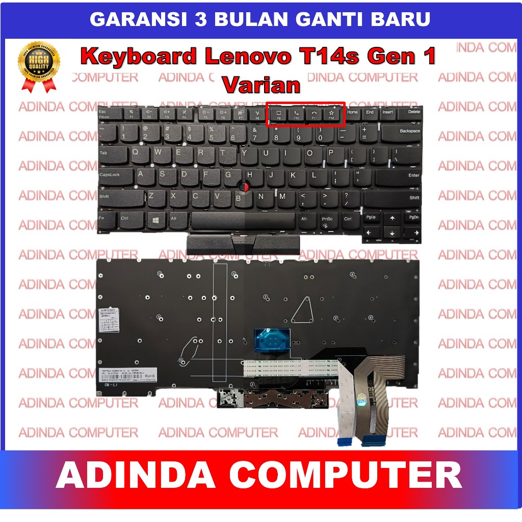 Lenovo Thinkpad T14s Gen1 Gen 1 1st Gen 2020 20T0 20T1 Pointer Backlight Backlite