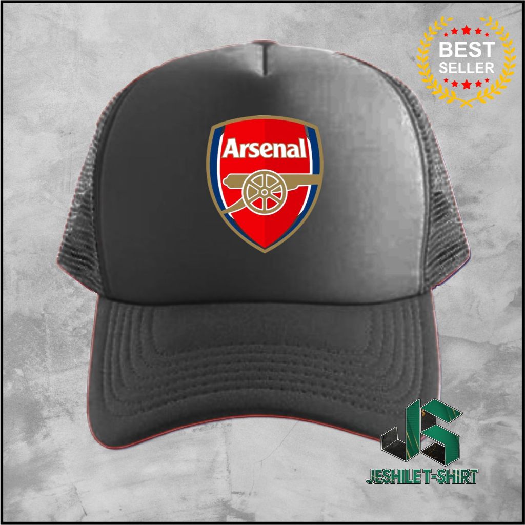 โลโก้ ARSENAL Trucker Hat Mesh Hat Adult Men Women พรีเมี่ยมคุณภาพสูง