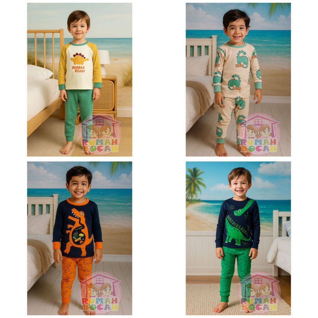 SET PAJAMAS CHARACTER BOY SERIES - PAJAMAS CO TODDLER KIDS HMPB