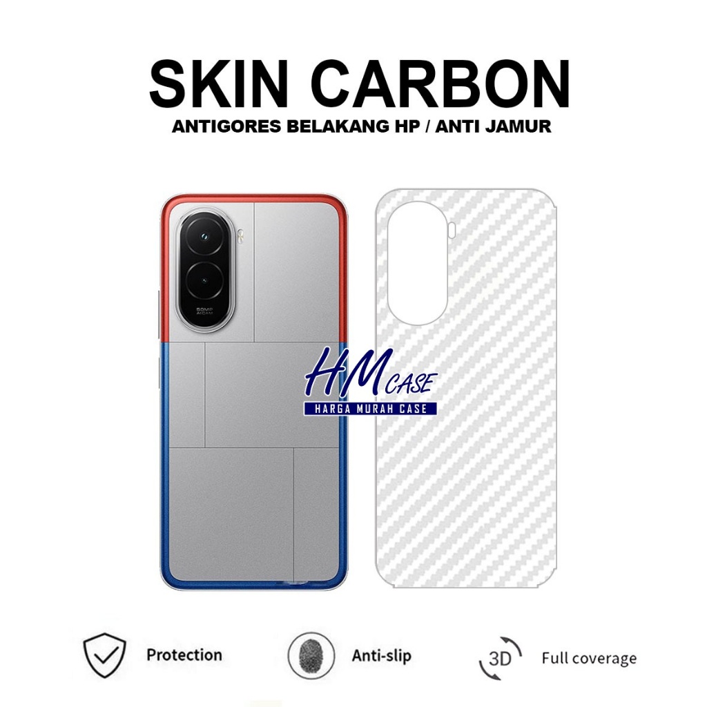 Poco M7 Poco M7 Pro 5G Poco M6 4G ผิวคาร์บอน 3D Anti-scratch Skin Carbon Poco M7 Poco M7 Pro 5G Poco