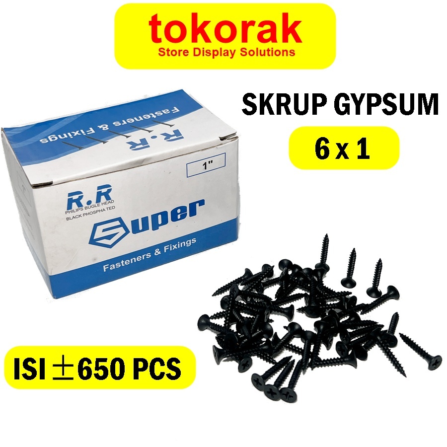GYPSUM SCREW 6 X 1 INCH RR GYPSUM SCREW 2.5 CM DRYWALL SCREW 6X1 6 X 1INCH