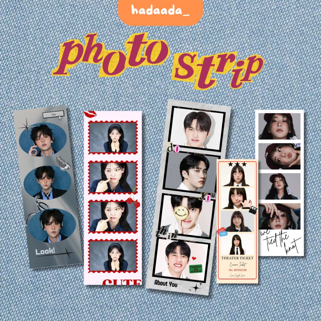 Photostrip Photobooth Frame Photo Glossy paper - วันเดียว