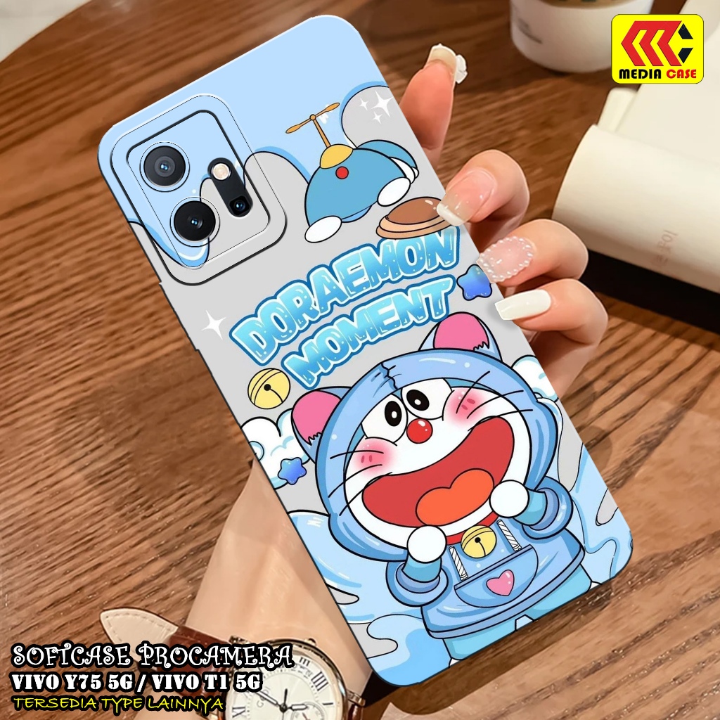 HP เคส VIVO Y75 5G / T1 5G ล่าสุด - เคสการ์ตูน Motif - เคส - VIVO T1 5G / Y75 5G Softcase - VIVO Y75