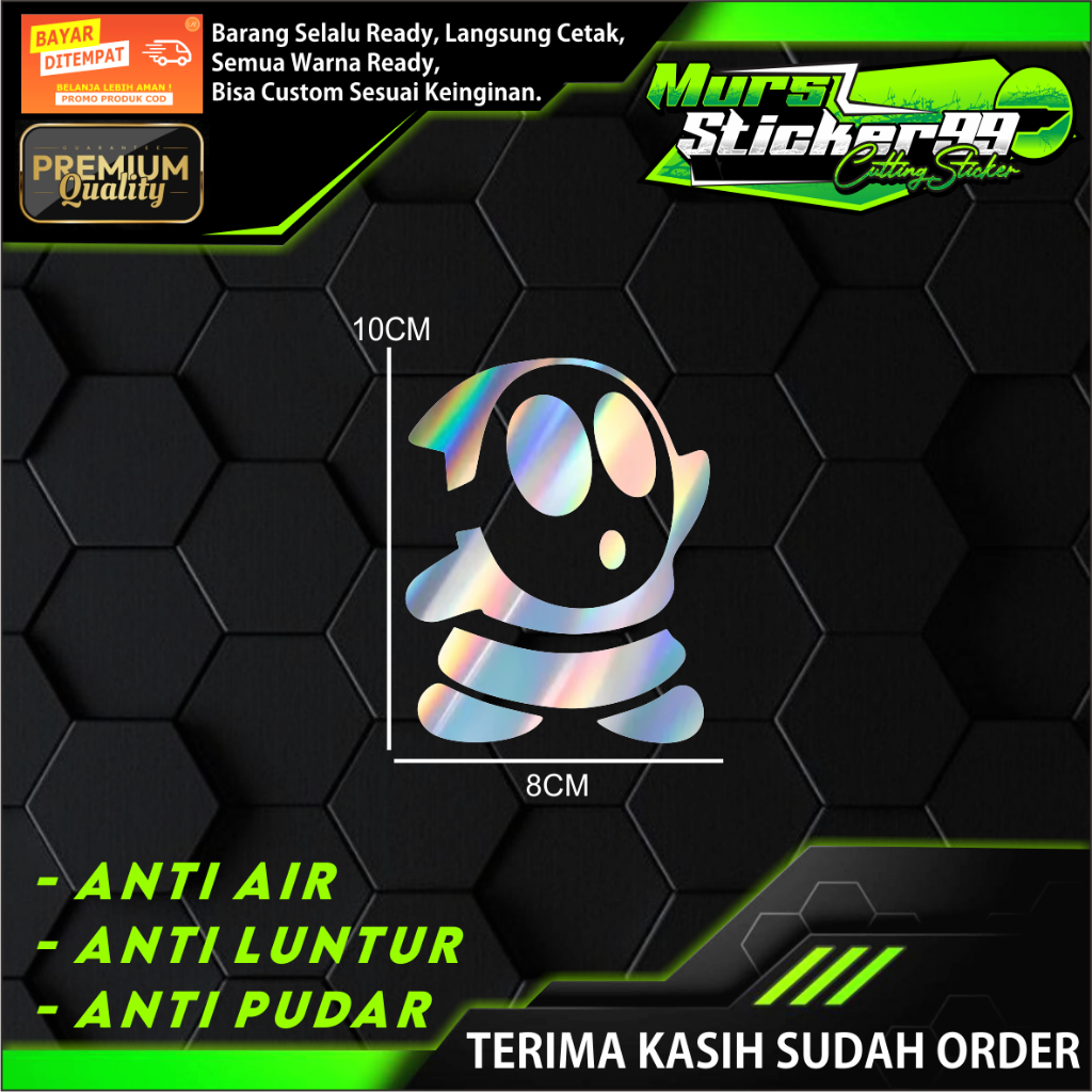 SHY GUY สติ๊กเกอร์ตัดเหมาะสําหรับรถจักรยานยนต์และรถยนต์