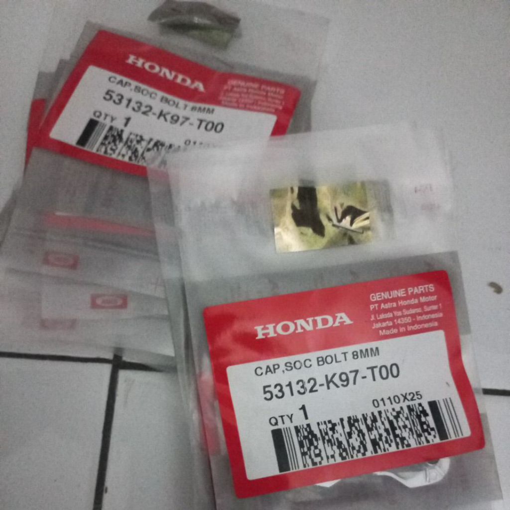 53132K97T00 – HANDLEBAR RAISER วาล์ว BOLT CAP, 8MM PCX ORIGINAL AM SOC BOLT CAP