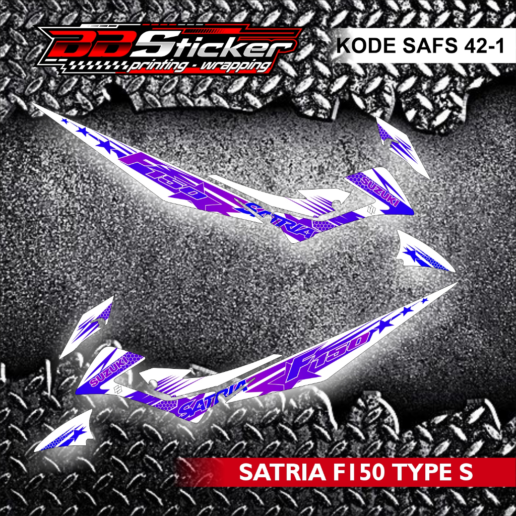 SUZUKI SATRIA FU 150 FACELIFT TYPE S แถบมอเตอร์ไซค์ | สติ๊กเกอร์ LIST SAFS 42 RACING