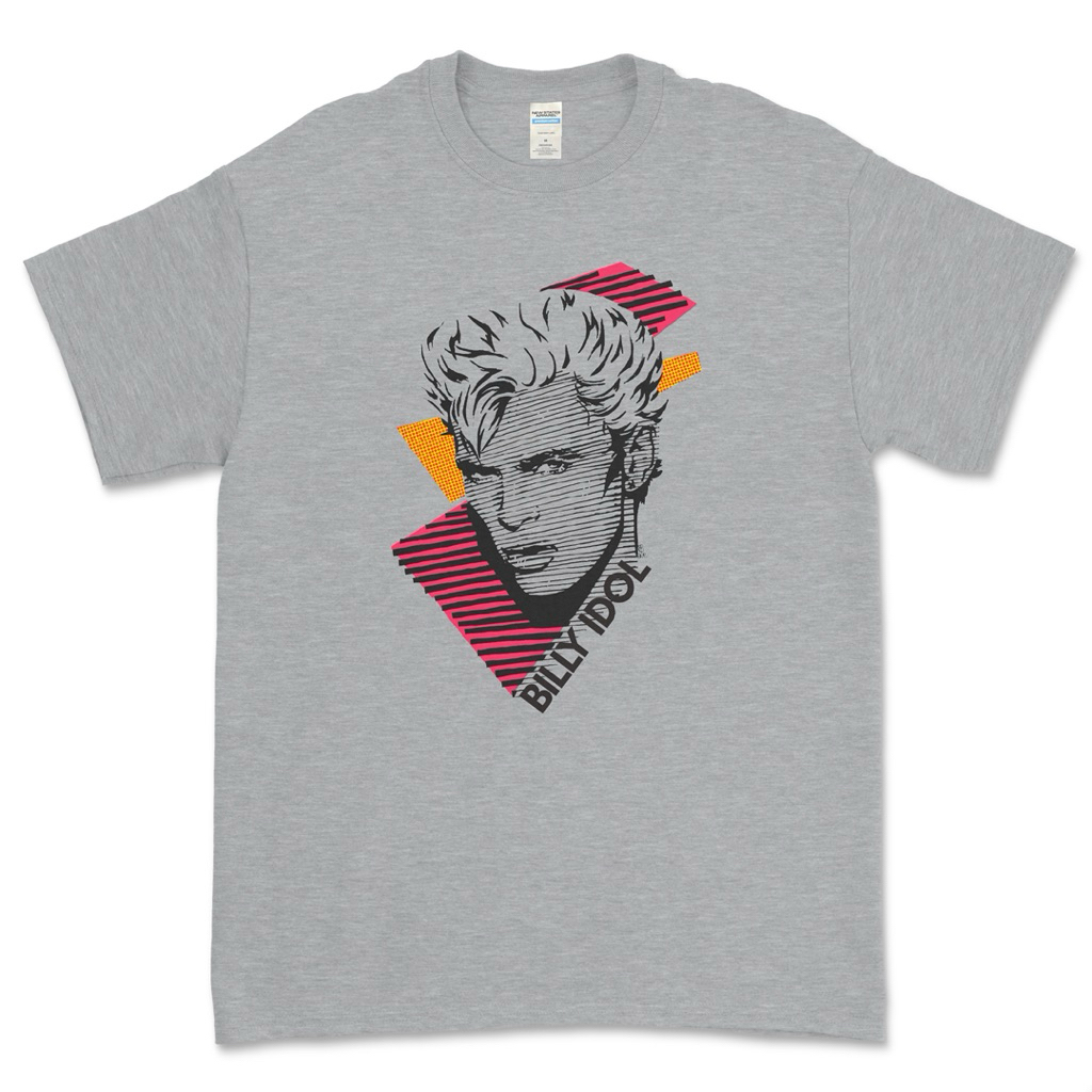 เสื้อยืด Billy Idol Unisex Band/Music สําหรับผู้ชายและผู้หญิง ผ้าฝ้ายพรีเมี่ยม