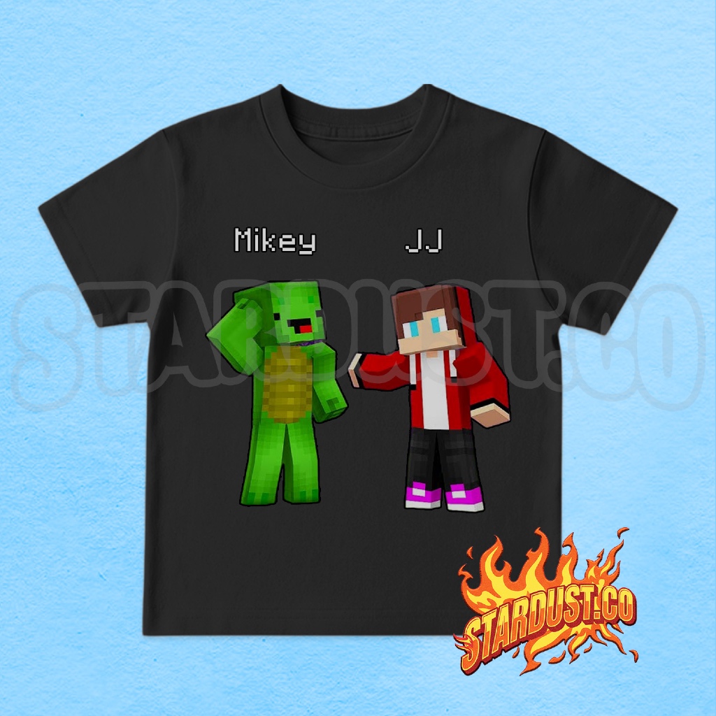Minecraft Jj Mikey เสื้อยืดเด็ก / Jj Mikey Minecraft Kids Top