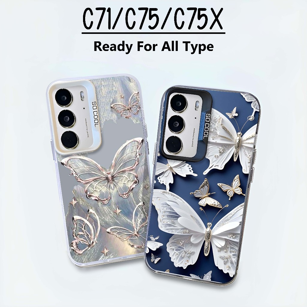 Softcase So Cool สําหรับ Realme C71 C75 C75X - เคสโฮโลแกรม Realme C71 C75 C75X - เคส So Cool Realme 