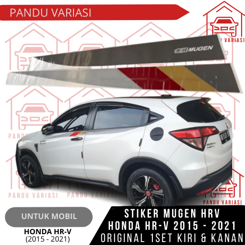 สติ๊กเกอร์ประตูด้านข้าง Mugen ดั้งเดิมสําหรับ Honda HRV 2015 - 2021