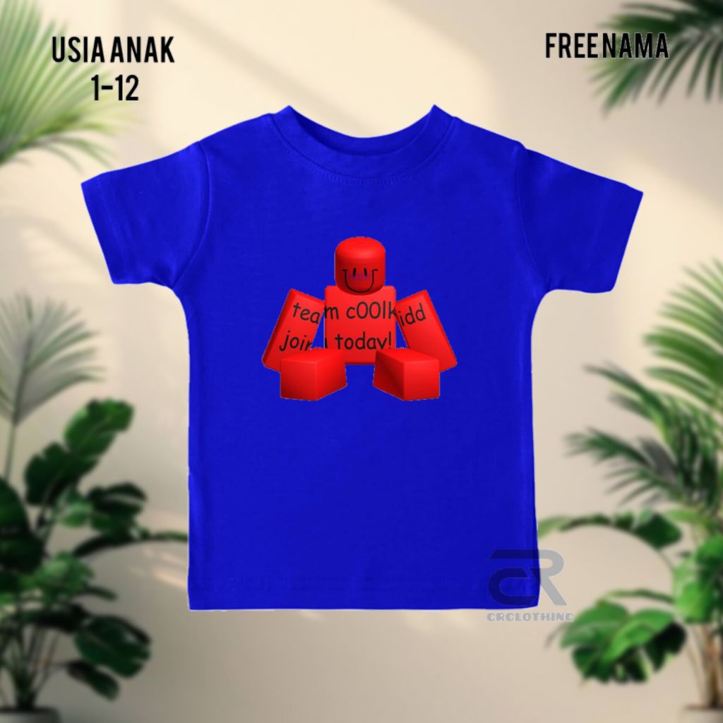 KATUN Forsaken Roblox Team COOlkidd เสื้อยืดเด็กชื่อฟรีล่าสุดเสื้อผ้าเด็กUnisexเสื้อเด็กผ้าฝ้ายพรีเม