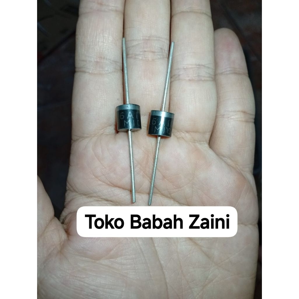 2 ชิ้น DIODE 6A ใน 6A10 1000 โวลต์ MIC ยี่ห้อ | ไมโครโฟนไดโอด 6 Ampere IN6A10