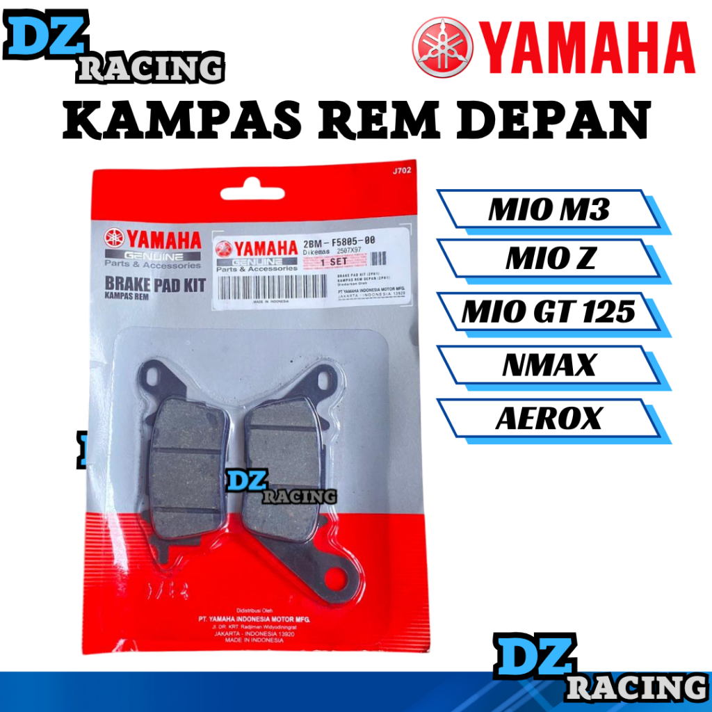 Discpad Mio M3 2BM-F5805-00 ผ้าดิสเบรคหน้า Mio M3