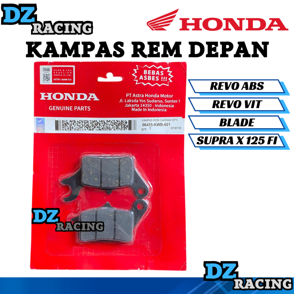 ผ้าเบรคหน้า DISCPAD Revo Blade Supra OEM 06455-KWB-601