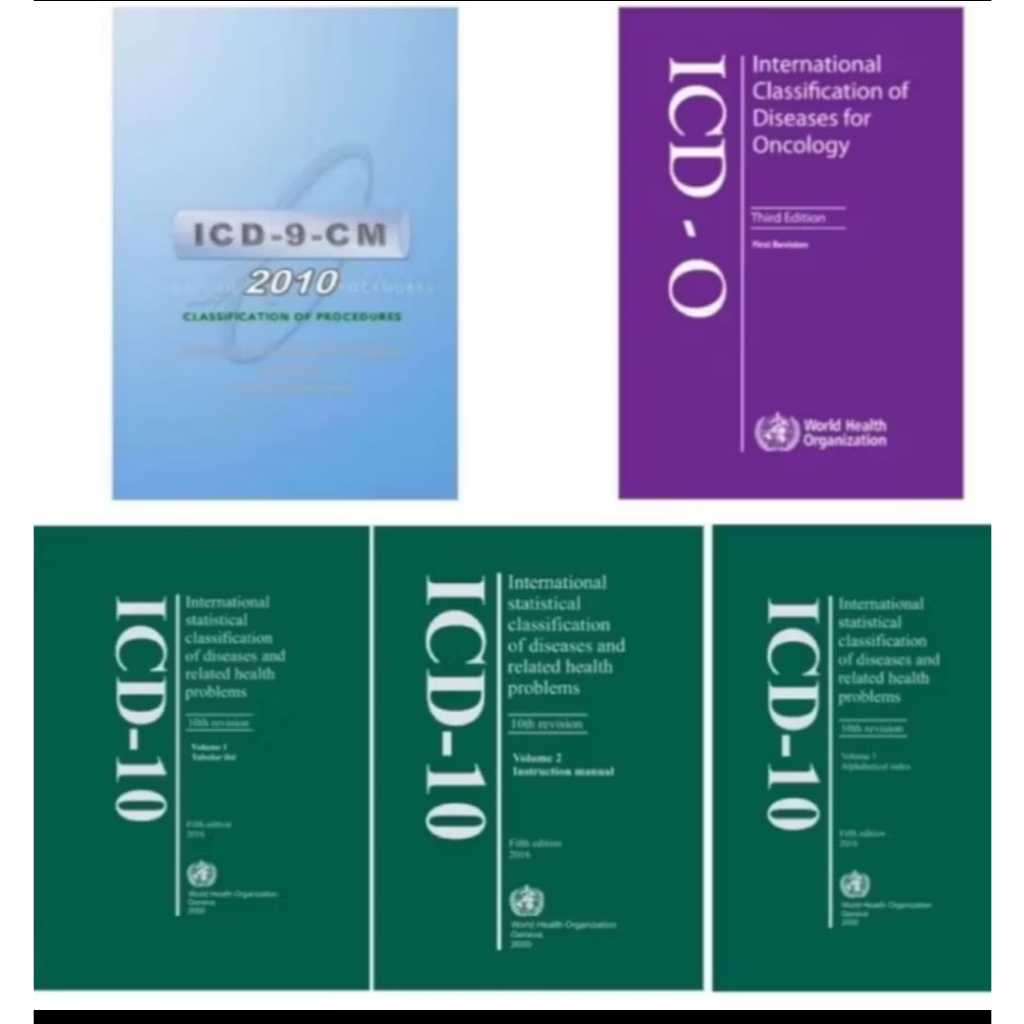 ICD-10 การจําแนกประเภทแบบคงที่ของโรค ICD-10 2016, ICD O, ICD-9 CM 2010 หนังสือทางการแพทย์ปกแข็ง