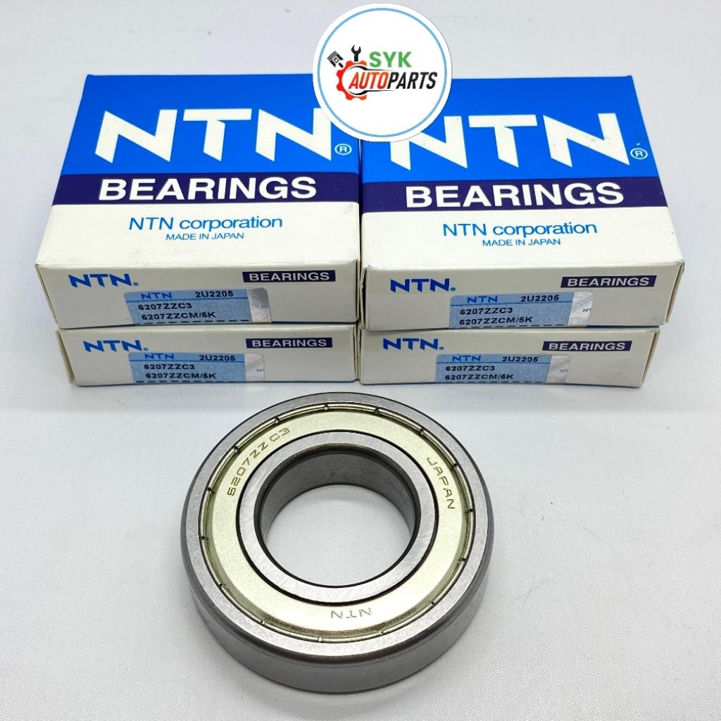 BEARING 6207 ZZ NTN IRON CAP DIMENSIONS 35X72X17MM