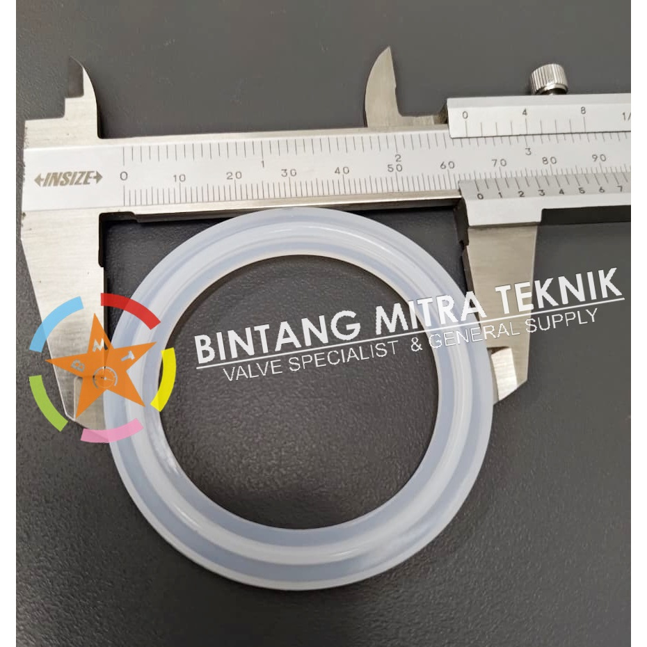2" SANITARY FERRULE SILICONE GASKET FIN SEAL SILICONE FERRULE