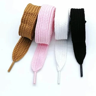2cm เชือกแบน อาริ ผูกเชือกรองเท้า shoelace 1 คู่ สำหรับรองเท้าสนีกเกอร์และรองเท้าแคนวาส 100ซม/120ซม/140ซม
