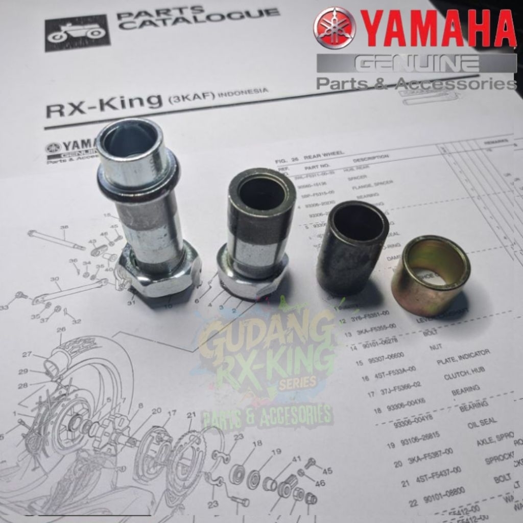 RX KING REAR DRUM WHEEL BOSH SET