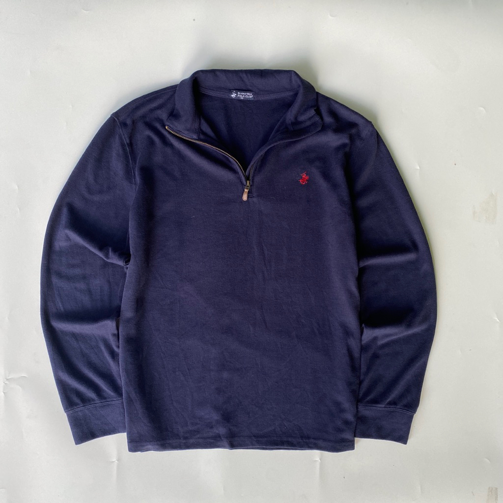 Quarter Zip Knit by Beverly Hills Polo Club Sweater sz fit XL