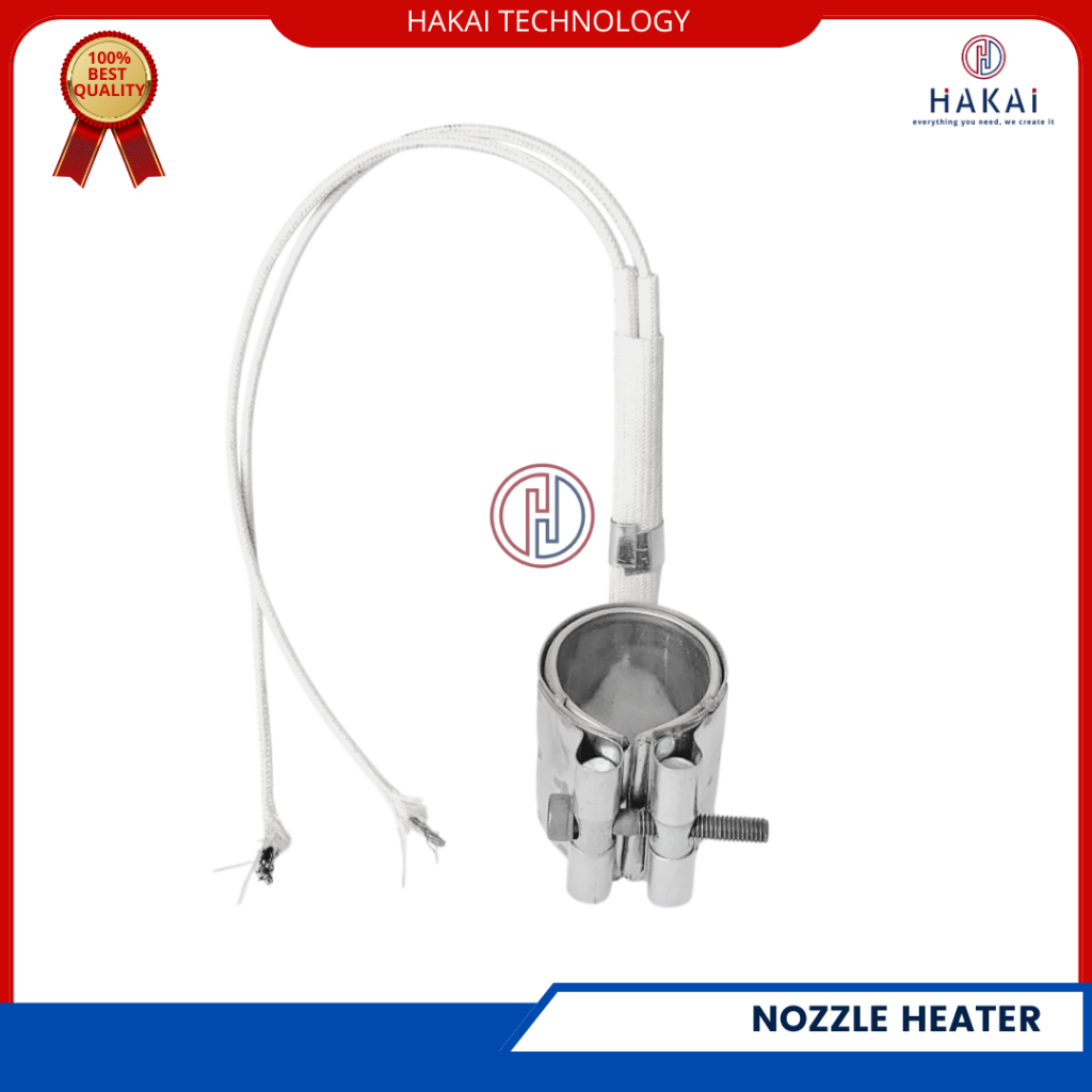 ฮีตเตอร์หัวฉีด Dia.32 x 33 mm 380 V 1,300 Ohm (P.Cable 250 mm)