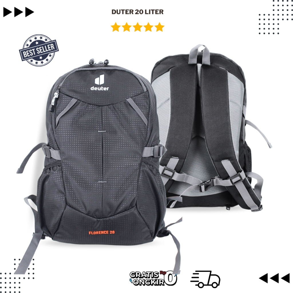 กระเป๋าเป้ Deuter Florance 20 Liter - Deuter Backpack - Laptop / Work / School Backpack + Rain Cover