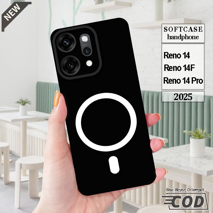 เคส OPPO RENO 14 _OPPO RENO 14F _OPPO RENO 14 PRO _เคสซิลิโคนสีดําใสยืดหยุ่นสุดเท่