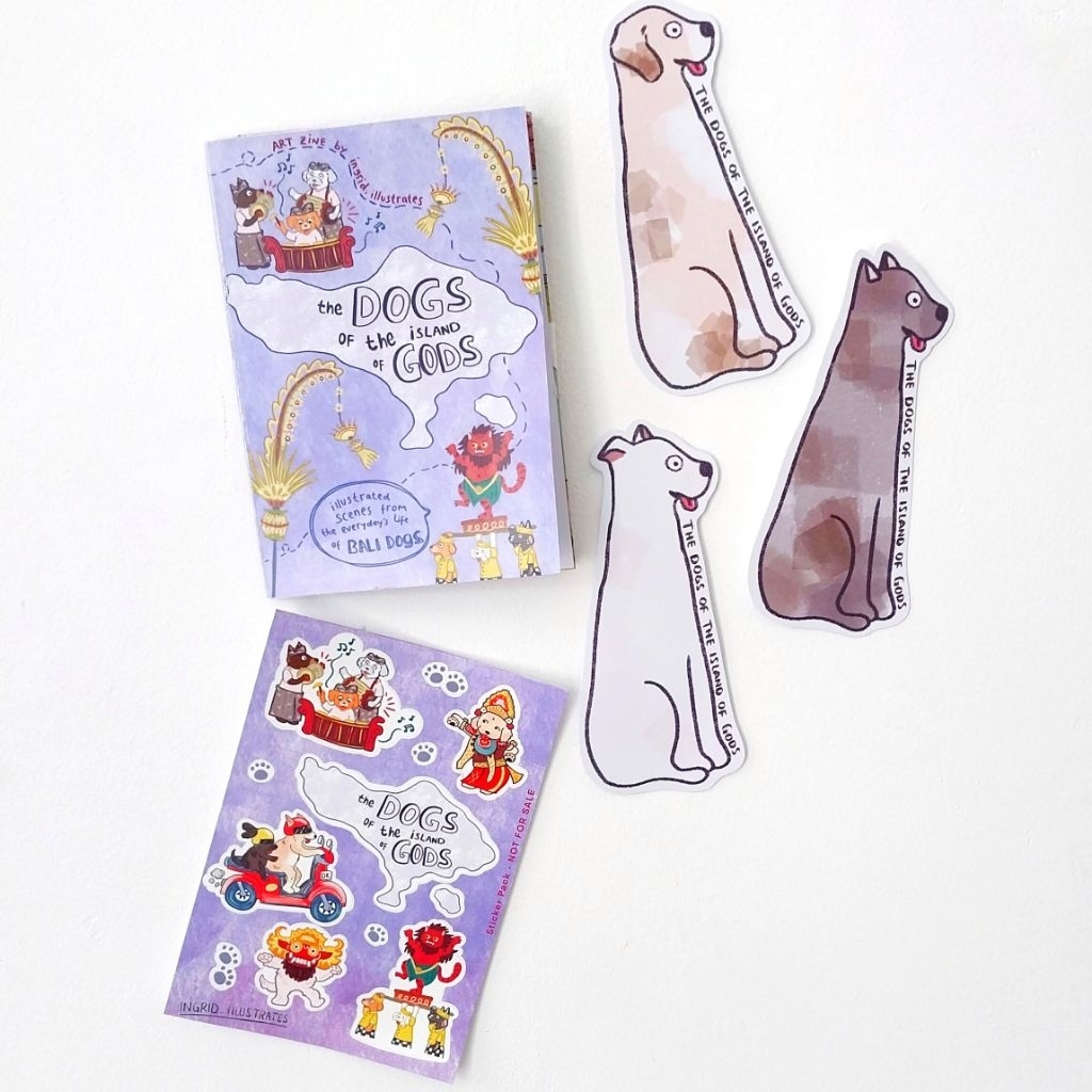 สุนัขบาหลี Zine Pack Art Zine Bali Dogs