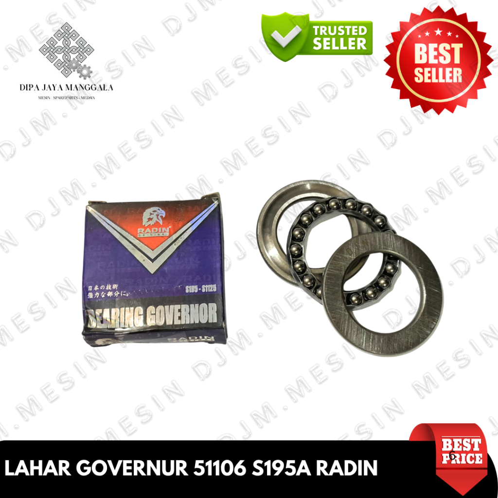 MESIN LAHAR GOVERNUR 51106 S195A RADIN S195 S1100 S1110 แบริ่ง Governor 51106 เครื่องยนต์ dongfeng 1