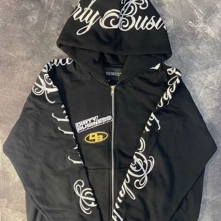 HOODIE CASUAL DIRTY BUSINESS ONE SET BOXY BAGGY PANTS VINI