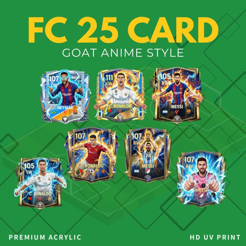 GANTUNGAN EAFC 25 ICONIC MOMENT CARD พวงกุญแจอะคริลิคแบบกําหนดเอง | พวงกุญแจ | พวงกุญแจอะคริลิคบอล H