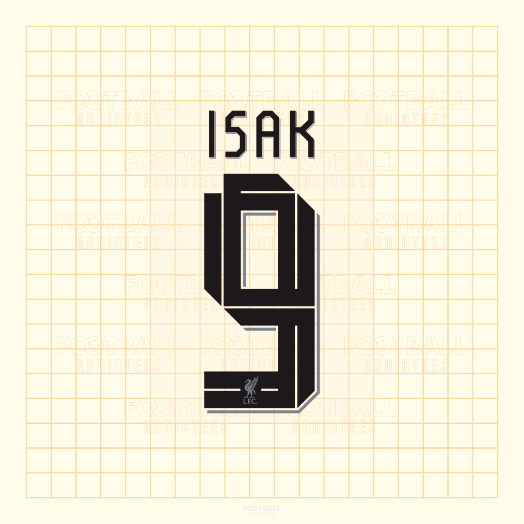 ชุดชื่อหมายเลข NNS ชื่อกลับหมายเลข Alexander Isak 9 Jersey Liverpool Cup Away