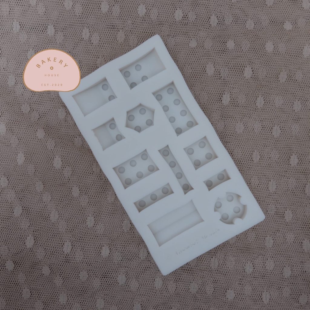 ใหม่ // MOLD SILICONE FONDANT MOLD LEGO BLOCK MOLD CAKE DECORTATION TOOL
