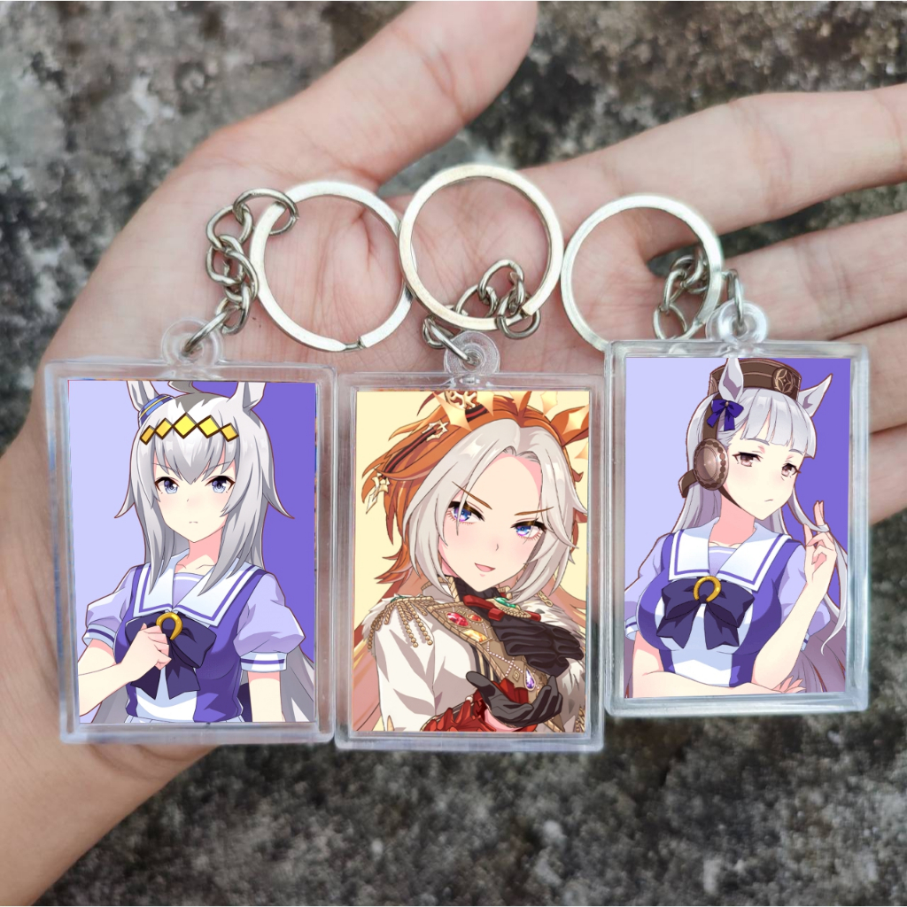 GANTUNGAN Umamusume KEYCHAIN - พวงกุญแจอนิเมะน่ารัก ชิปทอง Oguri Cap Agnes Tachyon