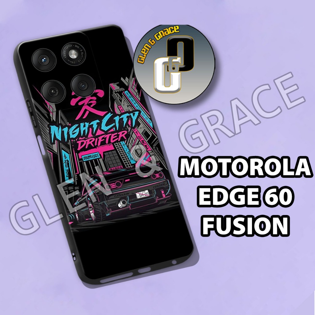 HP G48 - Softcase motorola edge 60 fusion - วัสดุยางยืดหยุ่น - Car Motif - เคสแฟชั่นซิลิโคน โทรศัพท์