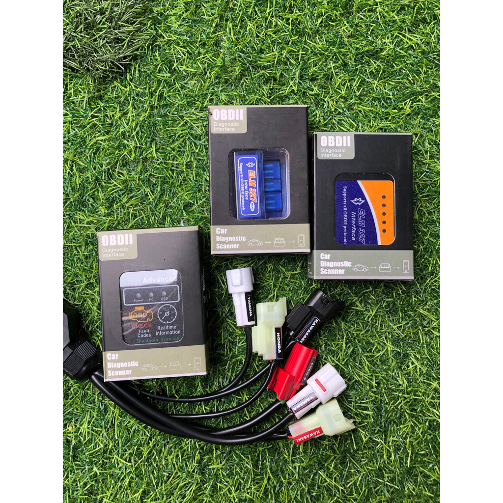 อะแดปเตอร์ obd 6 in 1 2 + ELM 1 2 3 เครื่องมือวินิจฉัยวินิจฉัยสําหรับรถจักรยานยนต์ OBD2 (YAMAHA 3Pin