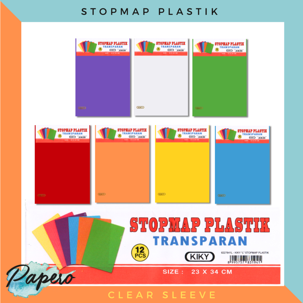 Kiky Map L Transparent / Clear Sleeve F4 N1148
