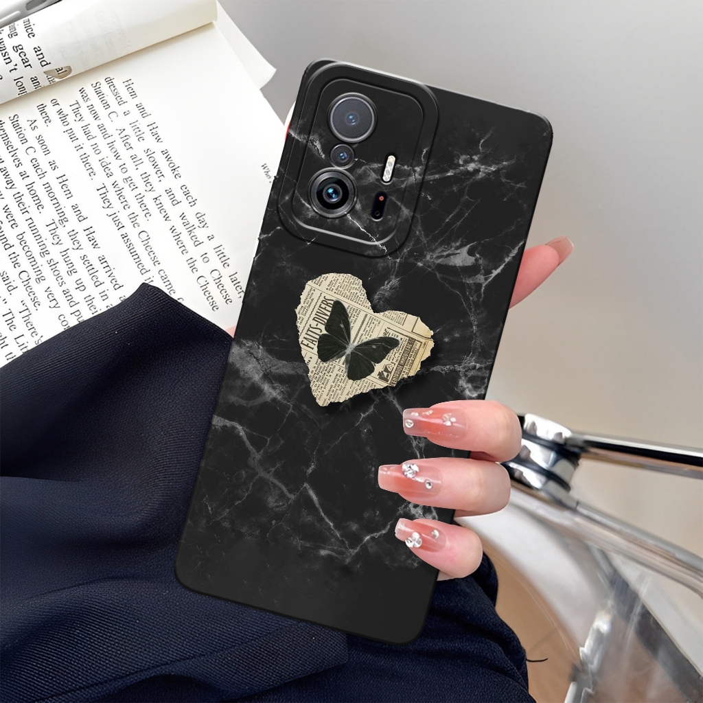 ล่าสุด Xiaomi 11T / 11T Pro Softcase - เคสแฟชั่นผีเสื้อ - เคส Xiaomi 11T / 11T Pro - ซิลิโคนกล้อง Pr