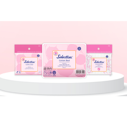 Cotton Bud Selection บรรจุ 100 ชิ้น / Cotton Bud Cotton Bud / Cotton Buds Selection เนื้อหาผ้าฝ้าย 1