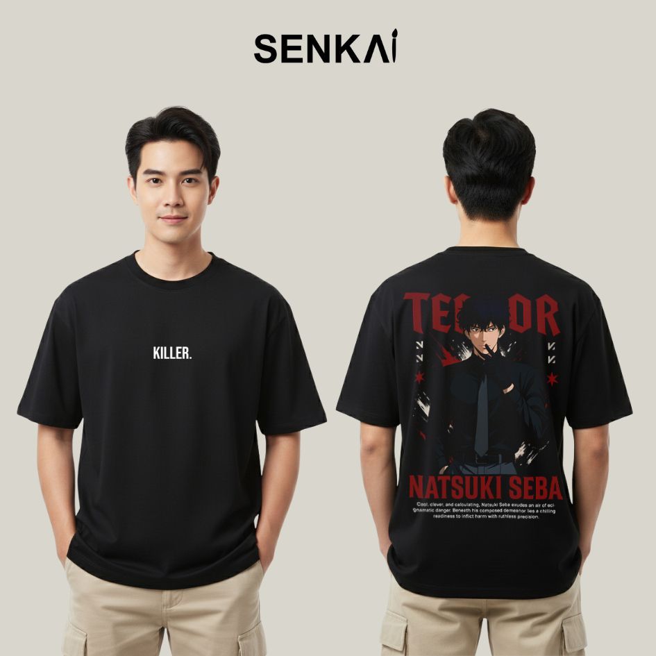 Sakamoto Days (Natsuki Seba Teror) เสื้อยืดอนิเมะ Unisex Oversize/ARC111
