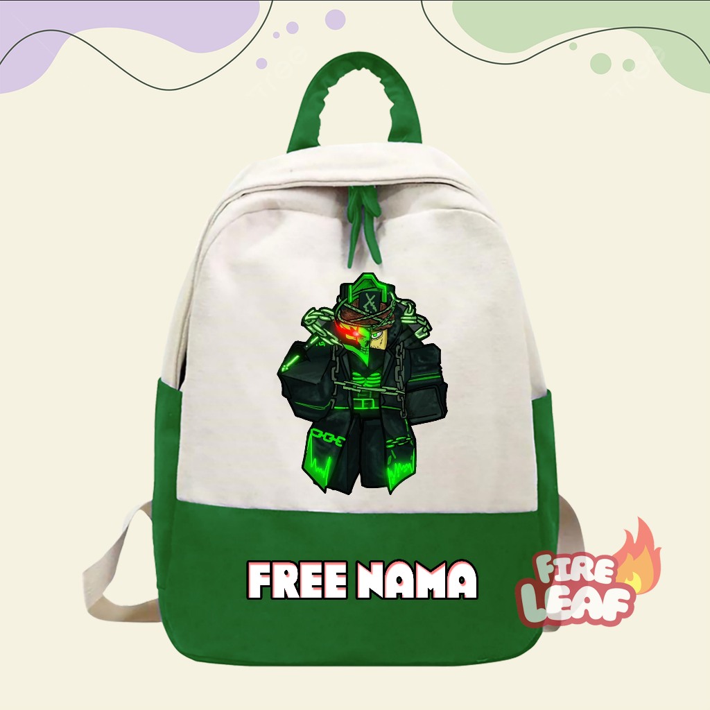 HACKLORD SCHOOL กระเป๋าเป้สะพายหลัง 1X1X1 ROBLOX FORSAKEN ฟรี NAME