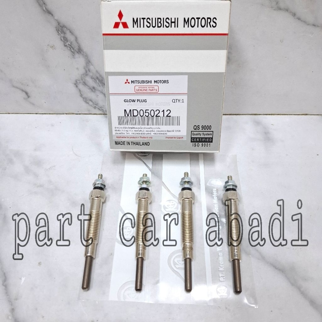 Glow Plug Heater 1Set/4Pc Mitsubishi TRITON Triton 2.8cc 2.800cc 12V Volt Original