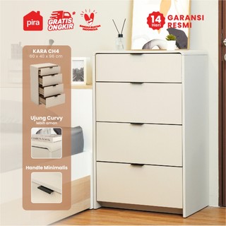 PIRA -  KARA CH4 Lemari Laci 4 Susun / Drawer / Chest Drawer